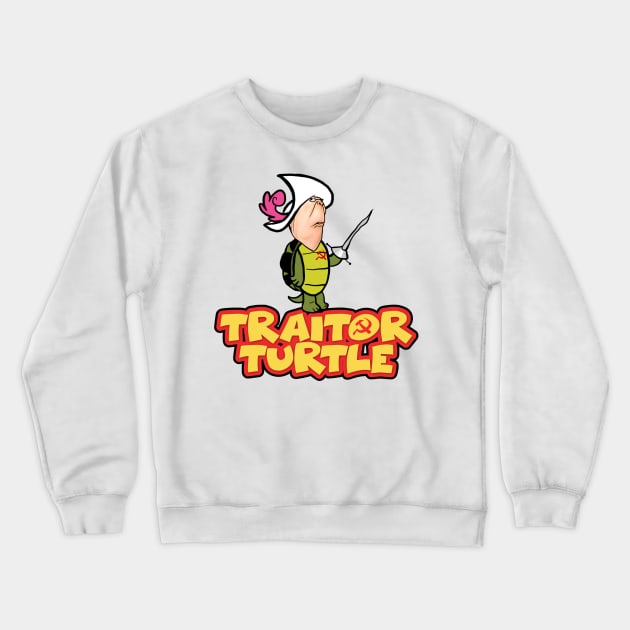 Traitor Turtle Crewneck Sweatshirt by My Geeky Tees - T-Shirt Designs